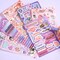 Scrapbook kit for Girls A6 Grid Kawaii notebooks Stationery Junk Journal Kit Scrapbooking Supplies kit Craft DIY Gift for Adult Teen Girl Cute Bullet Journal